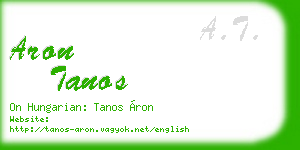 aron tanos business card