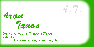 aron tanos business card